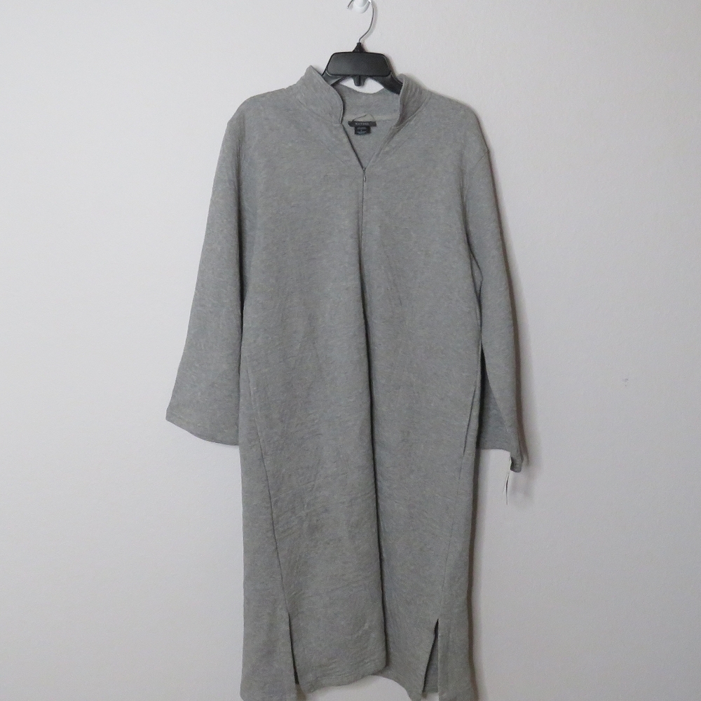 Natori Gray Overcoat Robe